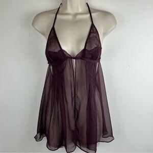 Victoria’s Secret Vintage Very Sexy Sheer Babydoll Lingerie Nightgown S Y2K